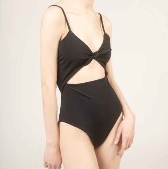 Mara Hoffman Black Maddy One Piece Swimsuit 3X - Picture 1 of 11